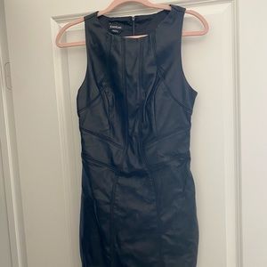 Bebe Faux Leather Mini Dress!